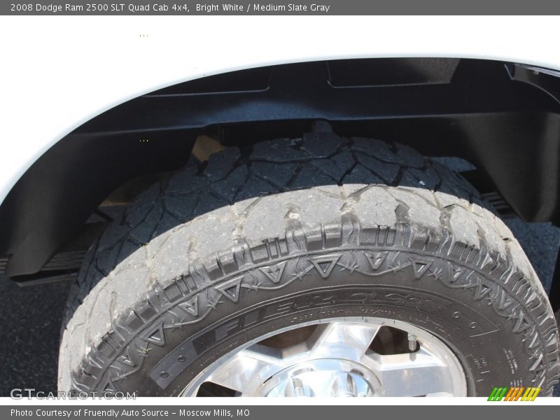 Bright White / Medium Slate Gray 2008 Dodge Ram 2500 SLT Quad Cab 4x4