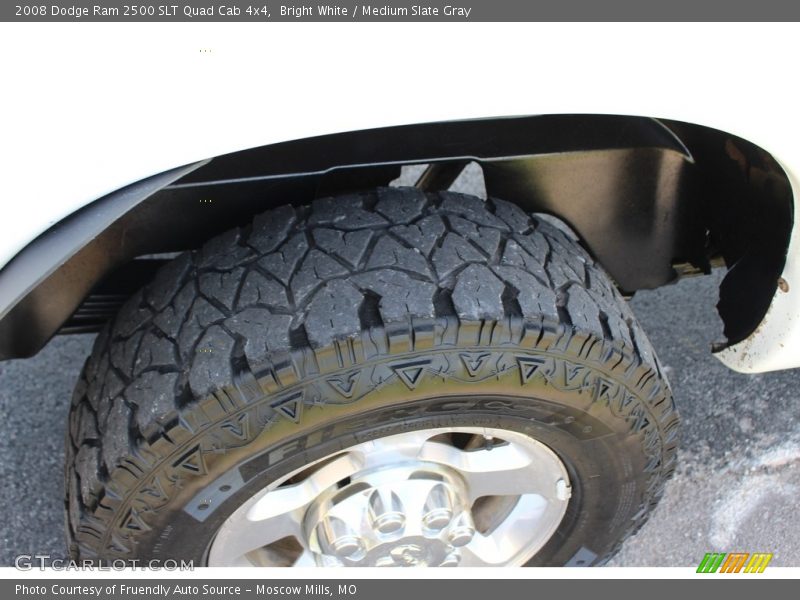 Bright White / Medium Slate Gray 2008 Dodge Ram 2500 SLT Quad Cab 4x4