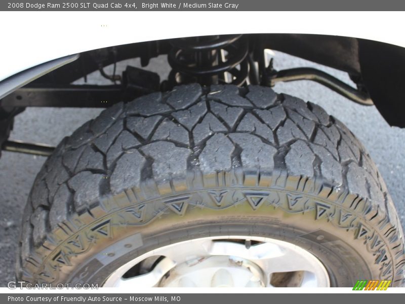 Bright White / Medium Slate Gray 2008 Dodge Ram 2500 SLT Quad Cab 4x4