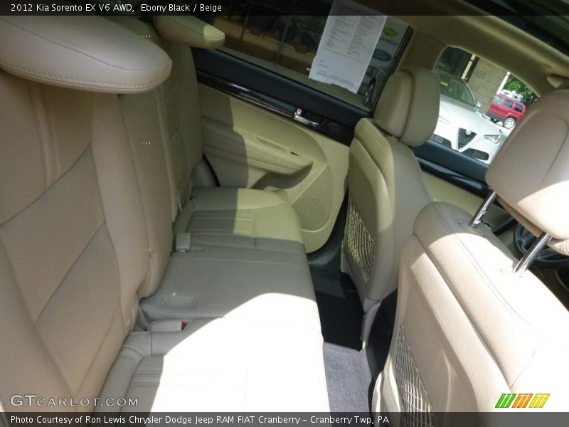 Ebony Black / Beige 2012 Kia Sorento EX V6 AWD