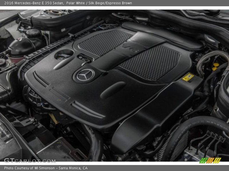 Polar White / Silk Beige/Espresso Brown 2016 Mercedes-Benz E 350 Sedan