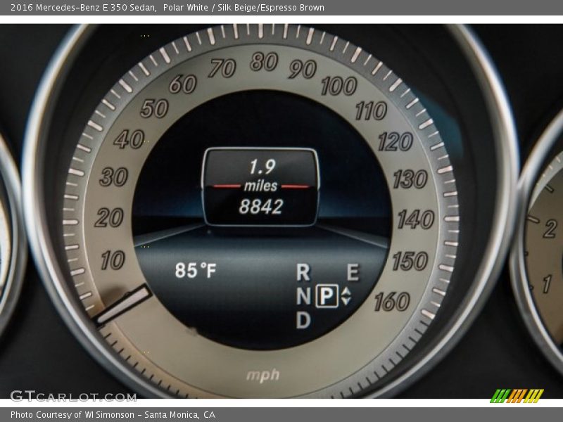 Polar White / Silk Beige/Espresso Brown 2016 Mercedes-Benz E 350 Sedan