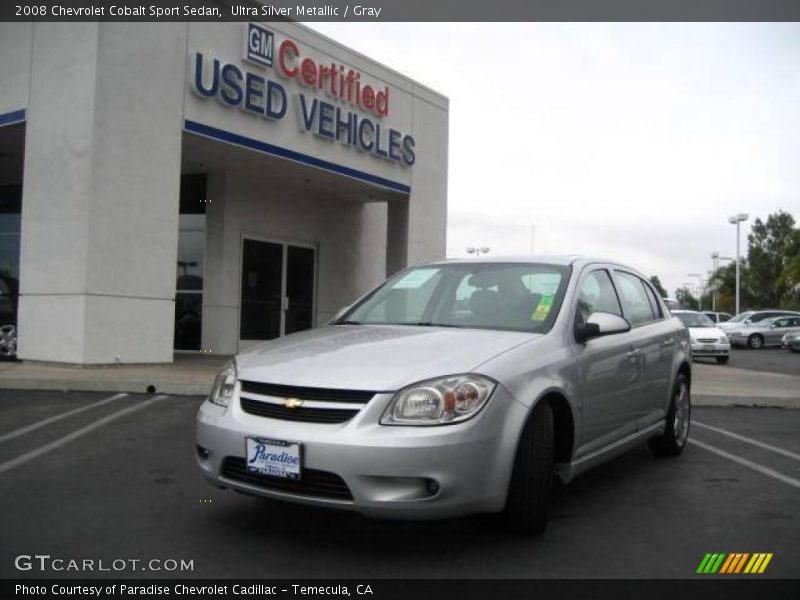 Ultra Silver Metallic / Gray 2008 Chevrolet Cobalt Sport Sedan