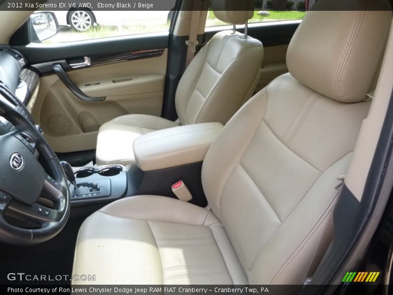 Ebony Black / Beige 2012 Kia Sorento EX V6 AWD