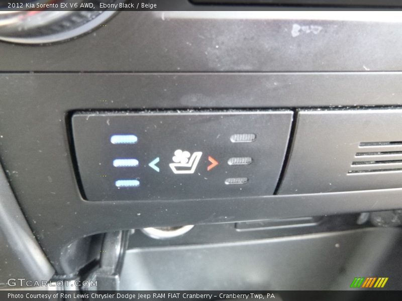 Ebony Black / Beige 2012 Kia Sorento EX V6 AWD