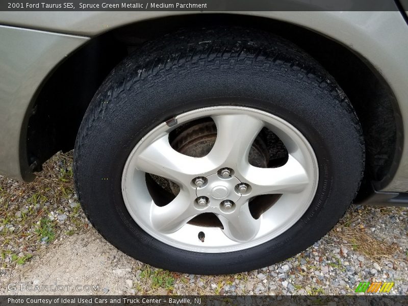 Spruce Green Metallic / Medium Parchment 2001 Ford Taurus SES