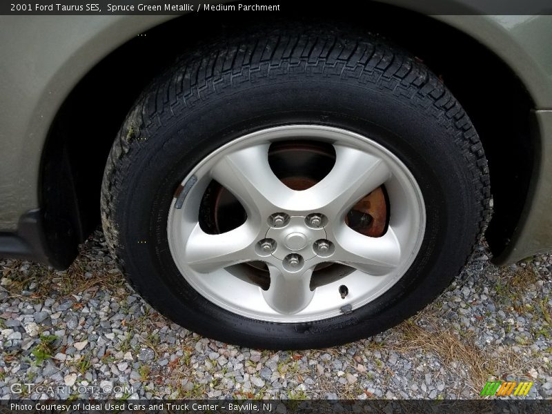 Spruce Green Metallic / Medium Parchment 2001 Ford Taurus SES