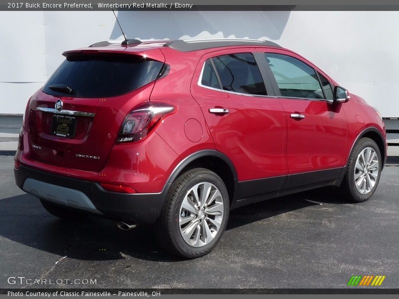 Winterberry Red Metallic / Ebony 2017 Buick Encore Preferred