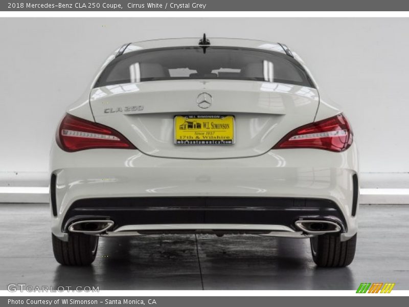 Cirrus White / Crystal Grey 2018 Mercedes-Benz CLA 250 Coupe