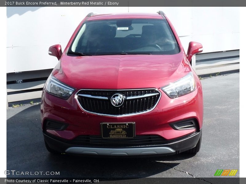 Winterberry Red Metallic / Ebony 2017 Buick Encore Preferred