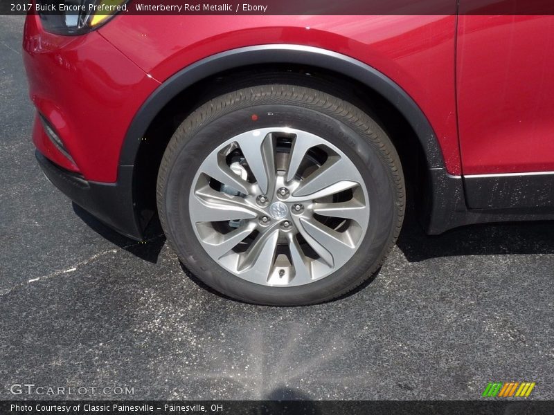Winterberry Red Metallic / Ebony 2017 Buick Encore Preferred