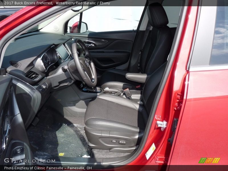 Winterberry Red Metallic / Ebony 2017 Buick Encore Preferred