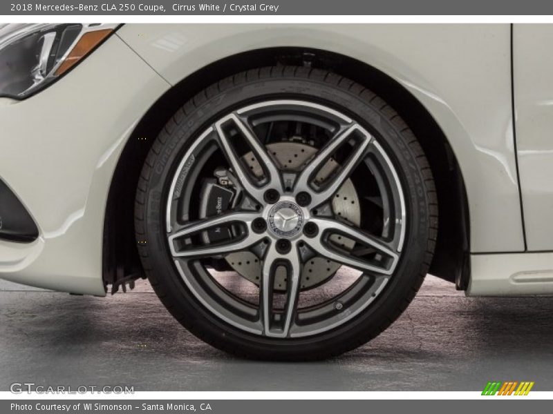 Cirrus White / Crystal Grey 2018 Mercedes-Benz CLA 250 Coupe