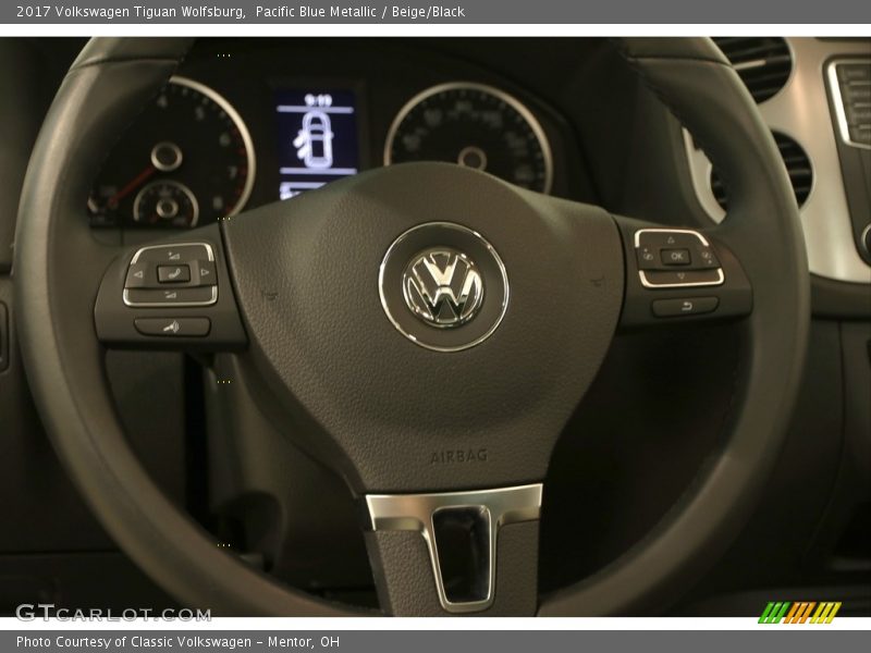 Pacific Blue Metallic / Beige/Black 2017 Volkswagen Tiguan Wolfsburg