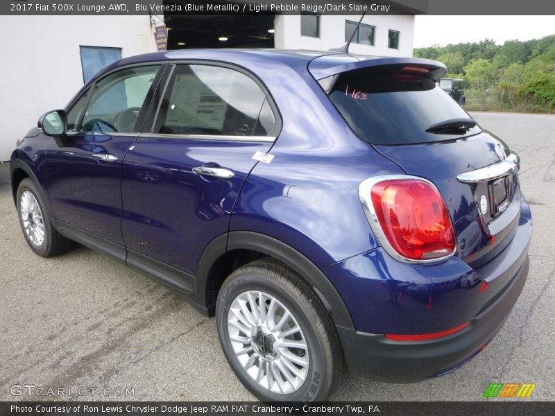 Blu Venezia (Blue Metallic) / Light Pebble Beige/Dark Slate Gray 2017 Fiat 500X Lounge AWD