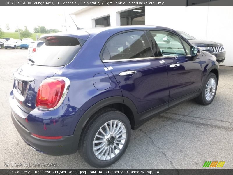 Blu Venezia (Blue Metallic) / Light Pebble Beige/Dark Slate Gray 2017 Fiat 500X Lounge AWD