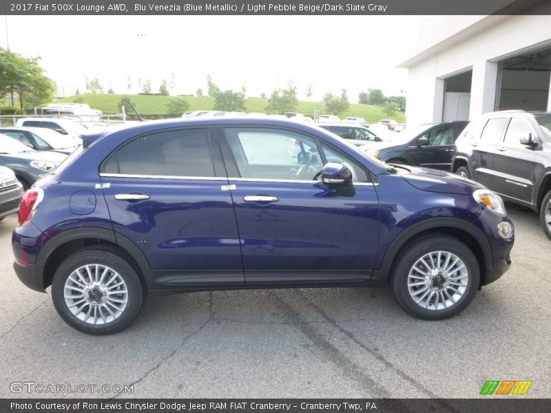 Blu Venezia (Blue Metallic) / Light Pebble Beige/Dark Slate Gray 2017 Fiat 500X Lounge AWD