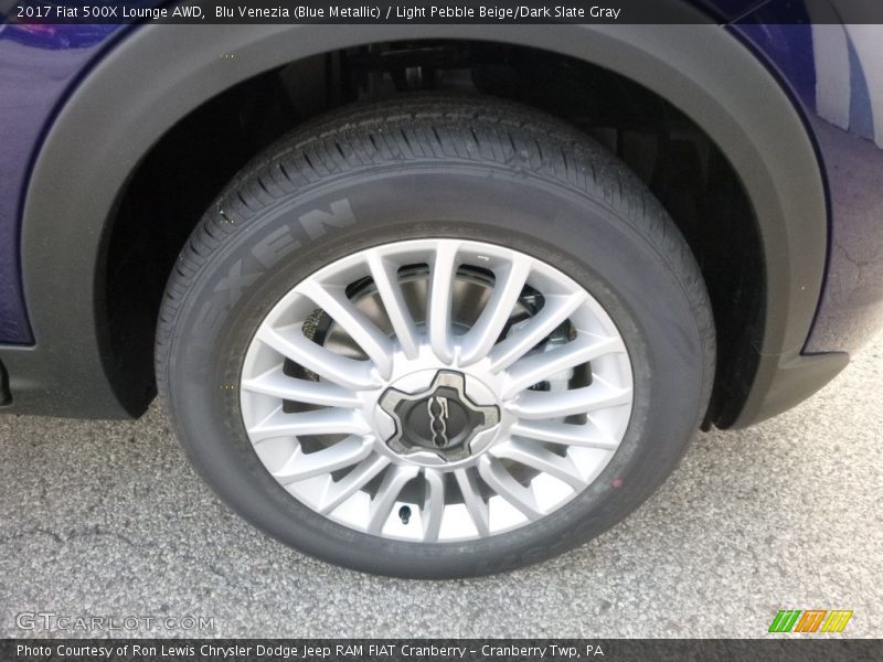 Blu Venezia (Blue Metallic) / Light Pebble Beige/Dark Slate Gray 2017 Fiat 500X Lounge AWD