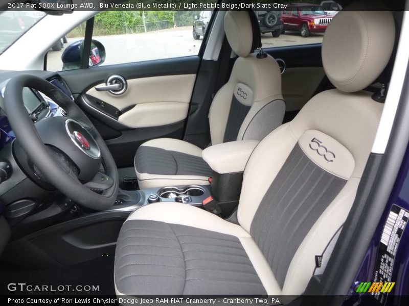 Blu Venezia (Blue Metallic) / Light Pebble Beige/Dark Slate Gray 2017 Fiat 500X Lounge AWD