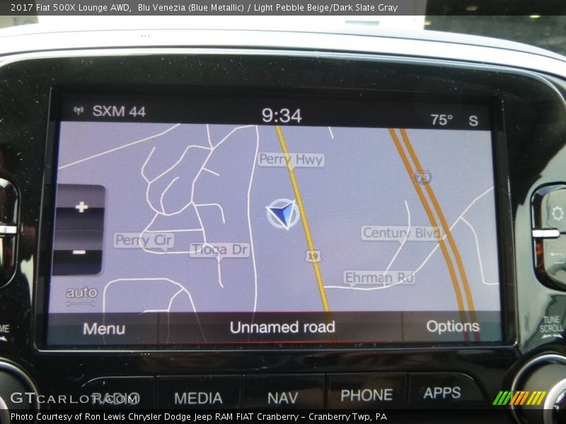 Blu Venezia (Blue Metallic) / Light Pebble Beige/Dark Slate Gray 2017 Fiat 500X Lounge AWD
