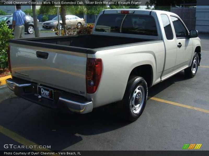 Silver Birch Metallic / Medium Pewter 2008 Chevrolet Colorado Work Truck Extended Cab