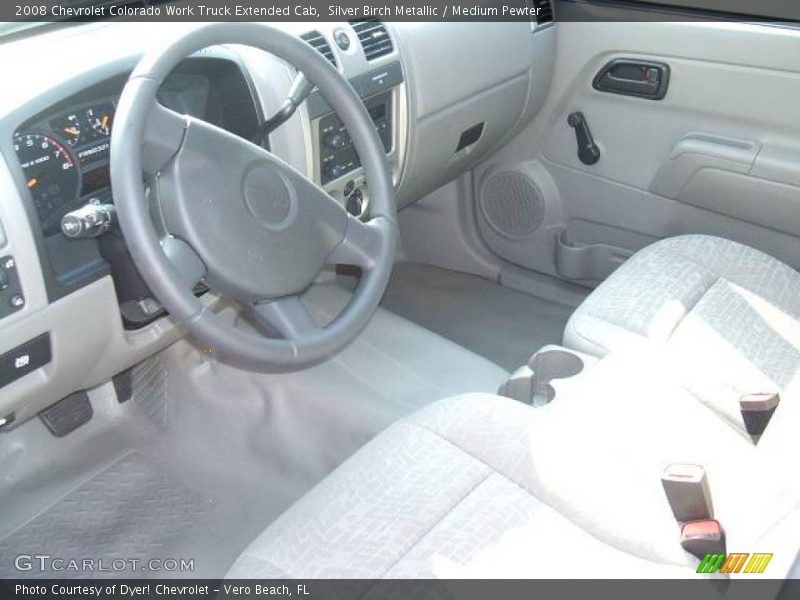 Silver Birch Metallic / Medium Pewter 2008 Chevrolet Colorado Work Truck Extended Cab