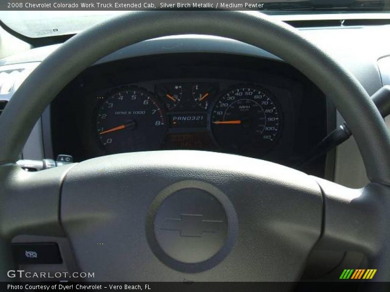 Silver Birch Metallic / Medium Pewter 2008 Chevrolet Colorado Work Truck Extended Cab