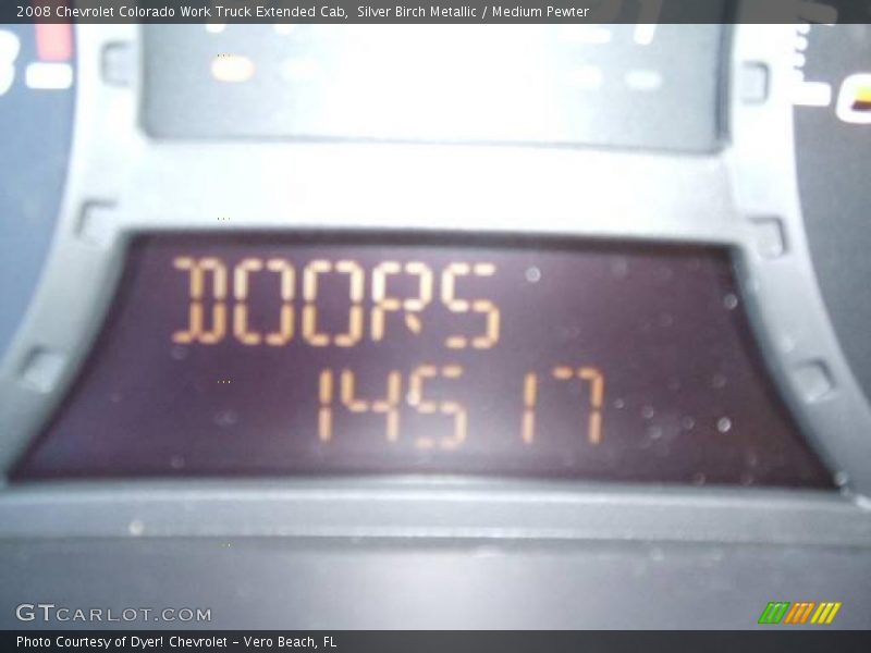 Silver Birch Metallic / Medium Pewter 2008 Chevrolet Colorado Work Truck Extended Cab