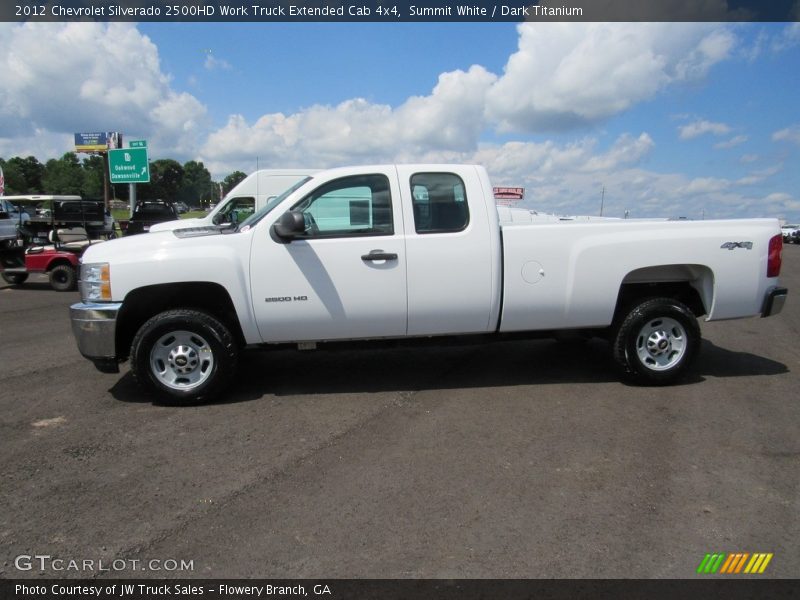 Summit White / Dark Titanium 2012 Chevrolet Silverado 2500HD Work Truck Extended Cab 4x4