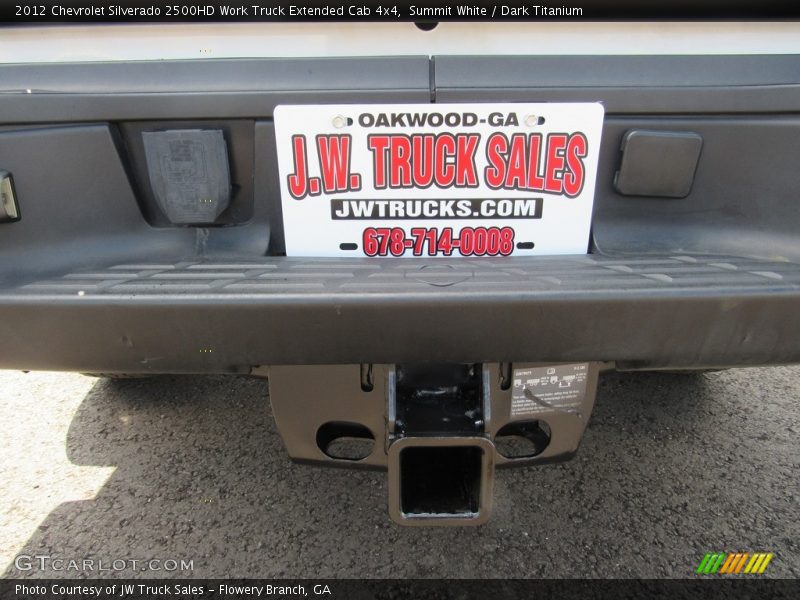 Summit White / Dark Titanium 2012 Chevrolet Silverado 2500HD Work Truck Extended Cab 4x4