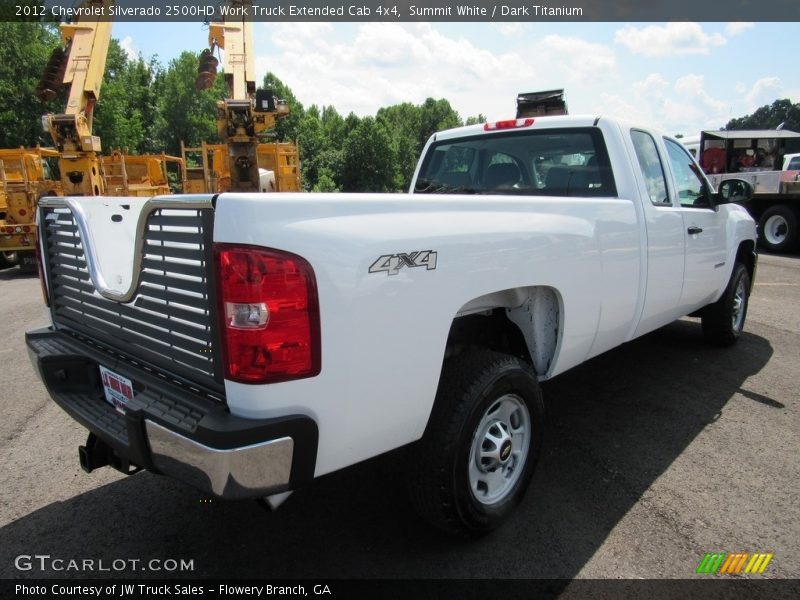 Summit White / Dark Titanium 2012 Chevrolet Silverado 2500HD Work Truck Extended Cab 4x4