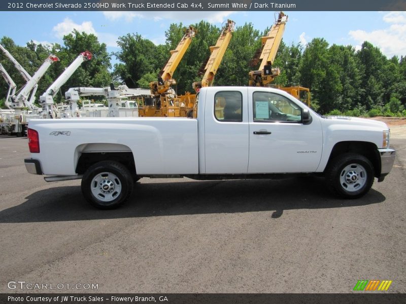 Summit White / Dark Titanium 2012 Chevrolet Silverado 2500HD Work Truck Extended Cab 4x4