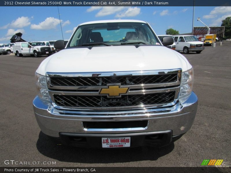 Summit White / Dark Titanium 2012 Chevrolet Silverado 2500HD Work Truck Extended Cab 4x4