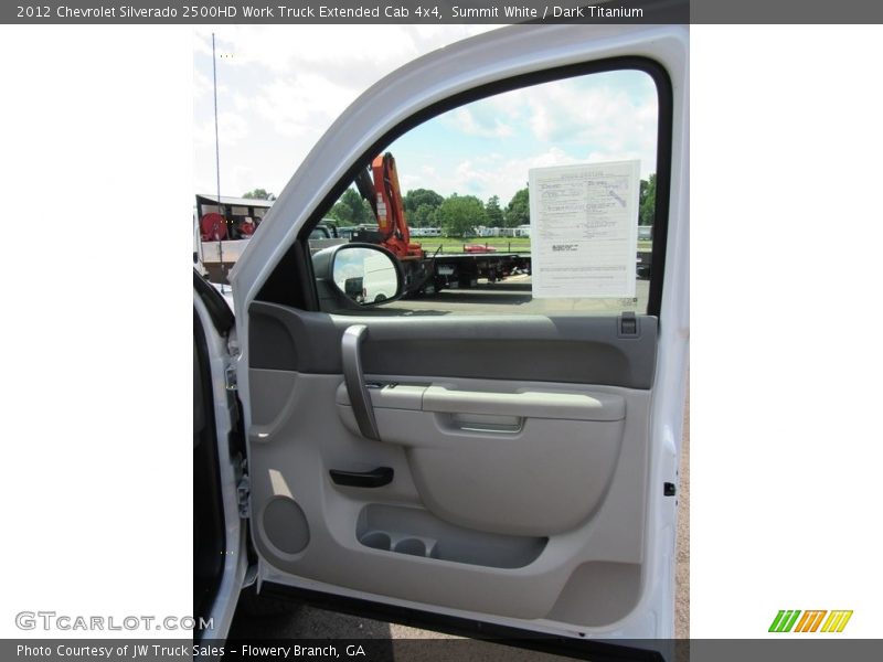 Summit White / Dark Titanium 2012 Chevrolet Silverado 2500HD Work Truck Extended Cab 4x4