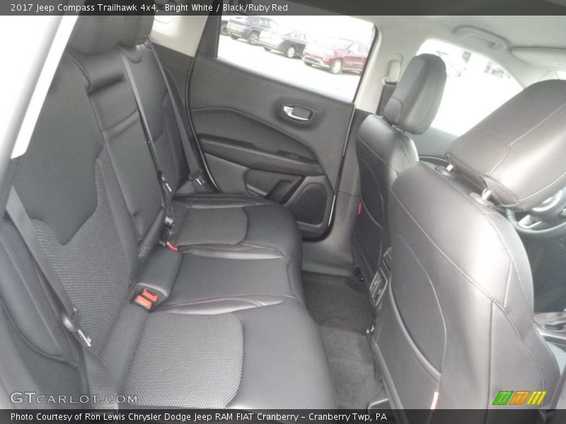Bright White / Black/Ruby Red 2017 Jeep Compass Trailhawk 4x4