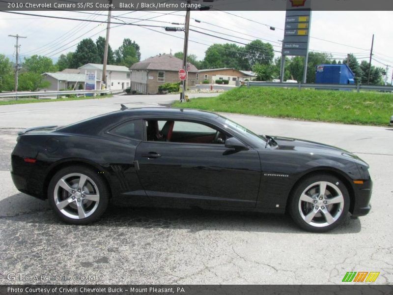 Black / Black/Inferno Orange 2010 Chevrolet Camaro SS/RS Coupe