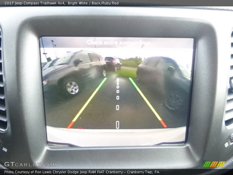 Bright White / Black/Ruby Red 2017 Jeep Compass Trailhawk 4x4