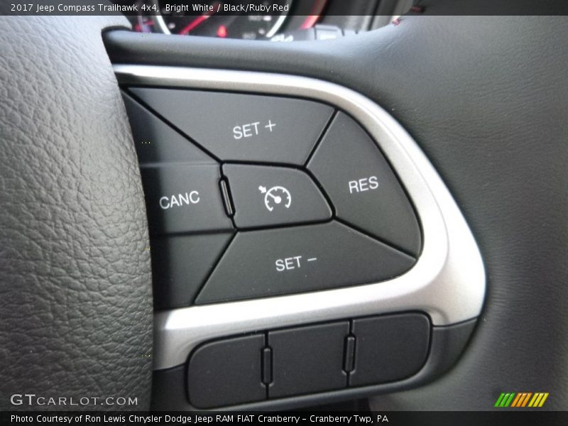 Bright White / Black/Ruby Red 2017 Jeep Compass Trailhawk 4x4