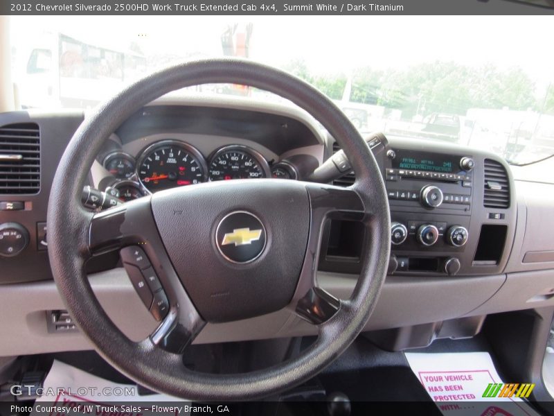 Summit White / Dark Titanium 2012 Chevrolet Silverado 2500HD Work Truck Extended Cab 4x4