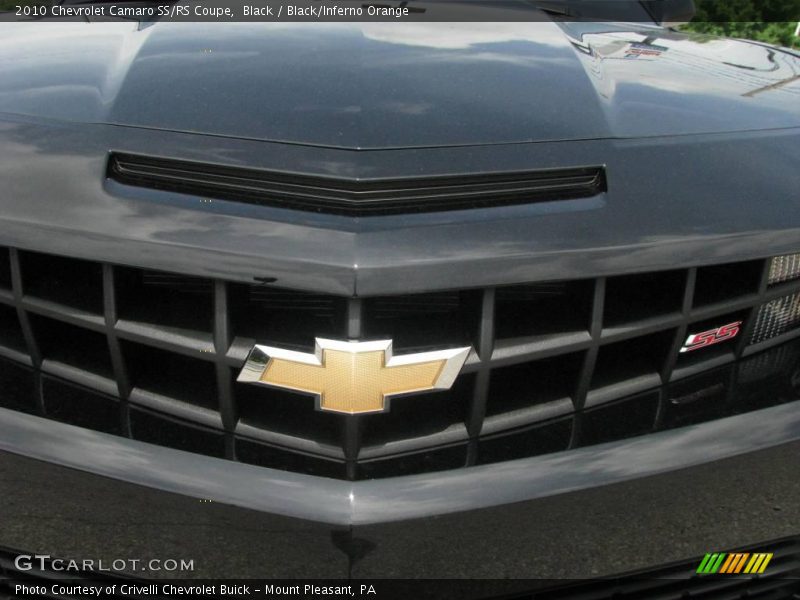 Black / Black/Inferno Orange 2010 Chevrolet Camaro SS/RS Coupe