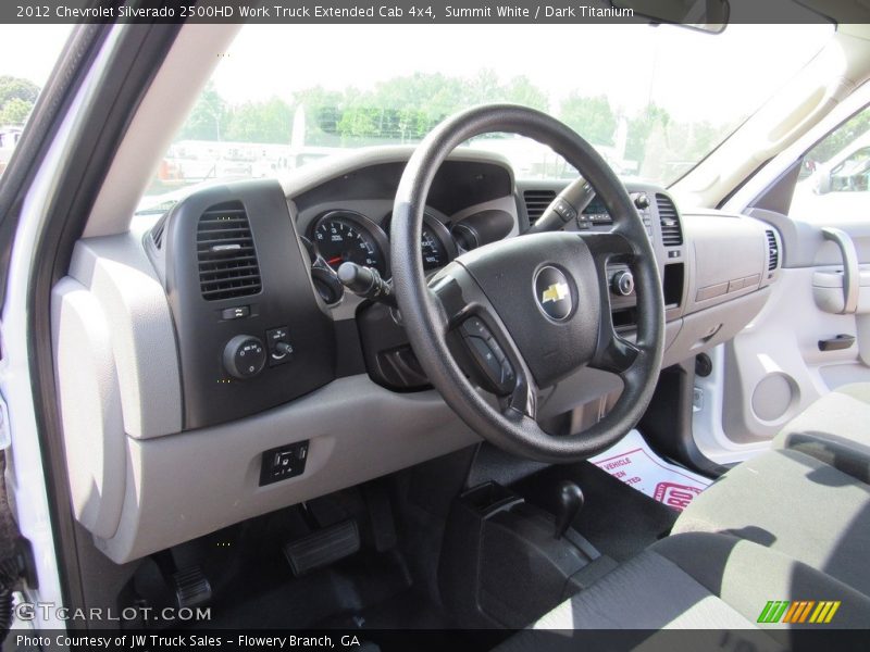 Summit White / Dark Titanium 2012 Chevrolet Silverado 2500HD Work Truck Extended Cab 4x4