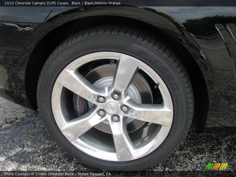 Black / Black/Inferno Orange 2010 Chevrolet Camaro SS/RS Coupe