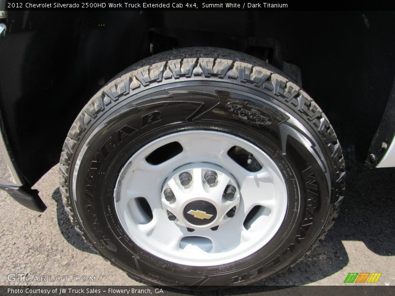Summit White / Dark Titanium 2012 Chevrolet Silverado 2500HD Work Truck Extended Cab 4x4