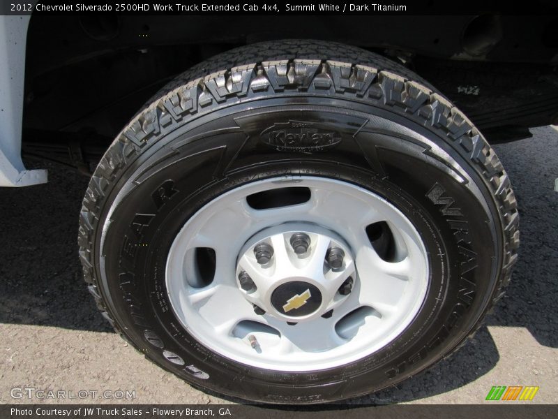 Summit White / Dark Titanium 2012 Chevrolet Silverado 2500HD Work Truck Extended Cab 4x4