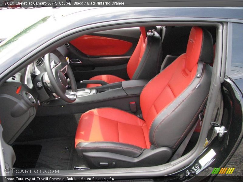 Black / Black/Inferno Orange 2010 Chevrolet Camaro SS/RS Coupe