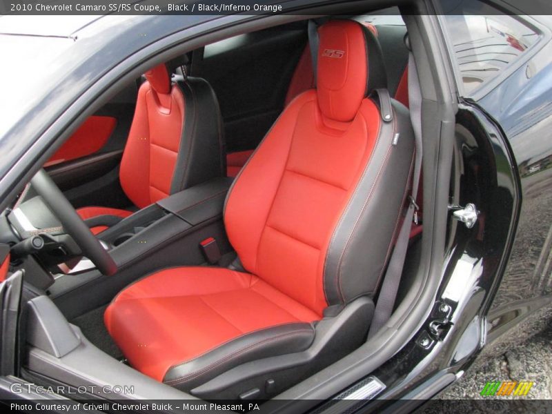 Black / Black/Inferno Orange 2010 Chevrolet Camaro SS/RS Coupe