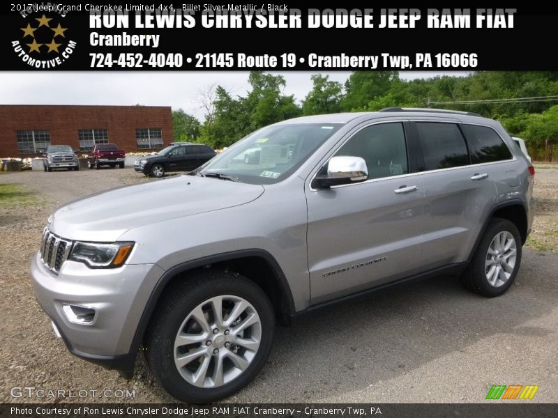 Billet Silver Metallic / Black 2017 Jeep Grand Cherokee Limited 4x4