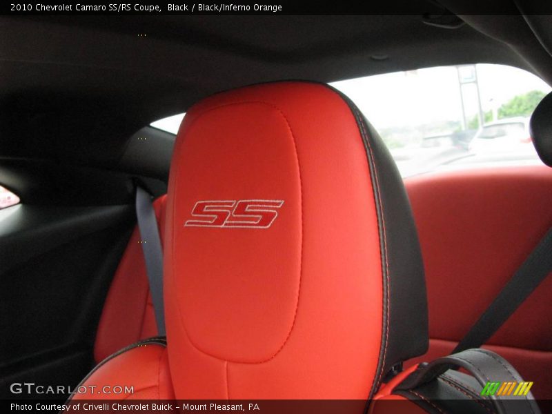 Black / Black/Inferno Orange 2010 Chevrolet Camaro SS/RS Coupe