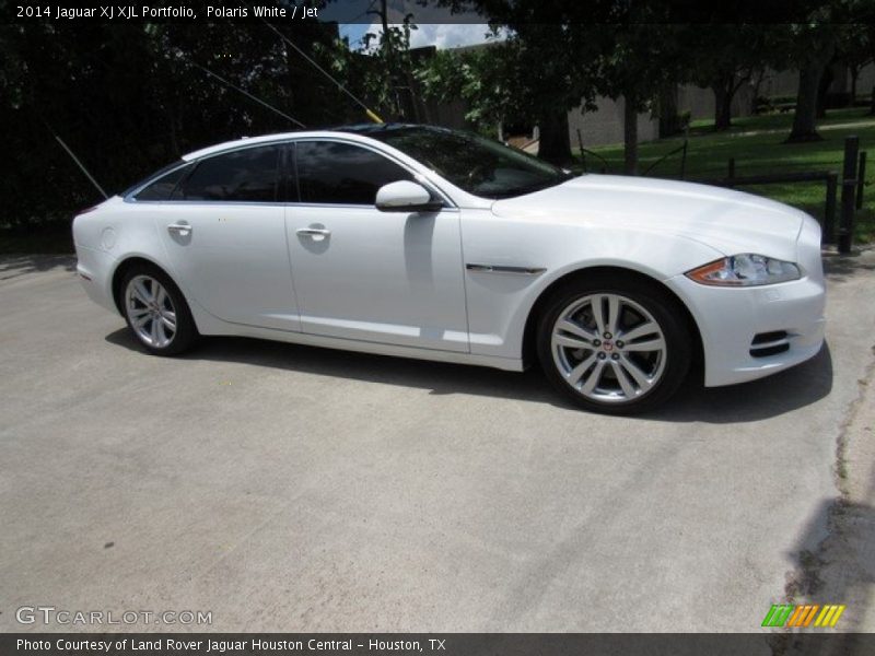 Polaris White / Jet 2014 Jaguar XJ XJL Portfolio