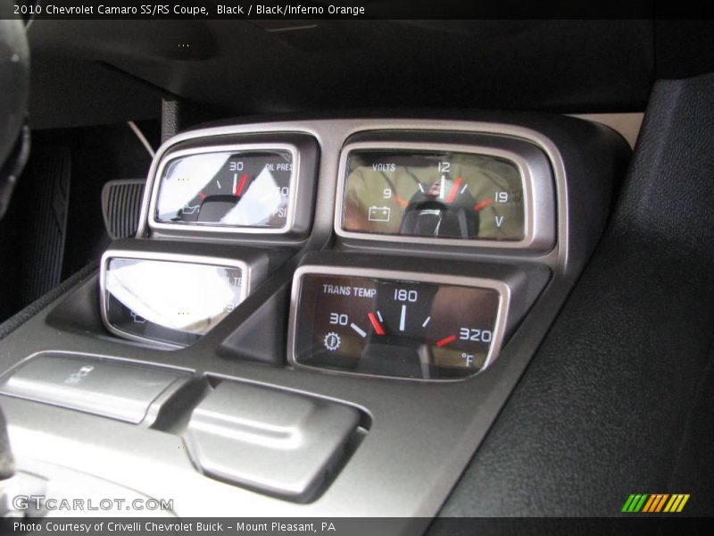 Black / Black/Inferno Orange 2010 Chevrolet Camaro SS/RS Coupe